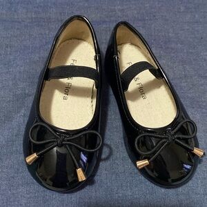 Felix & Flora toddler black dress shoes